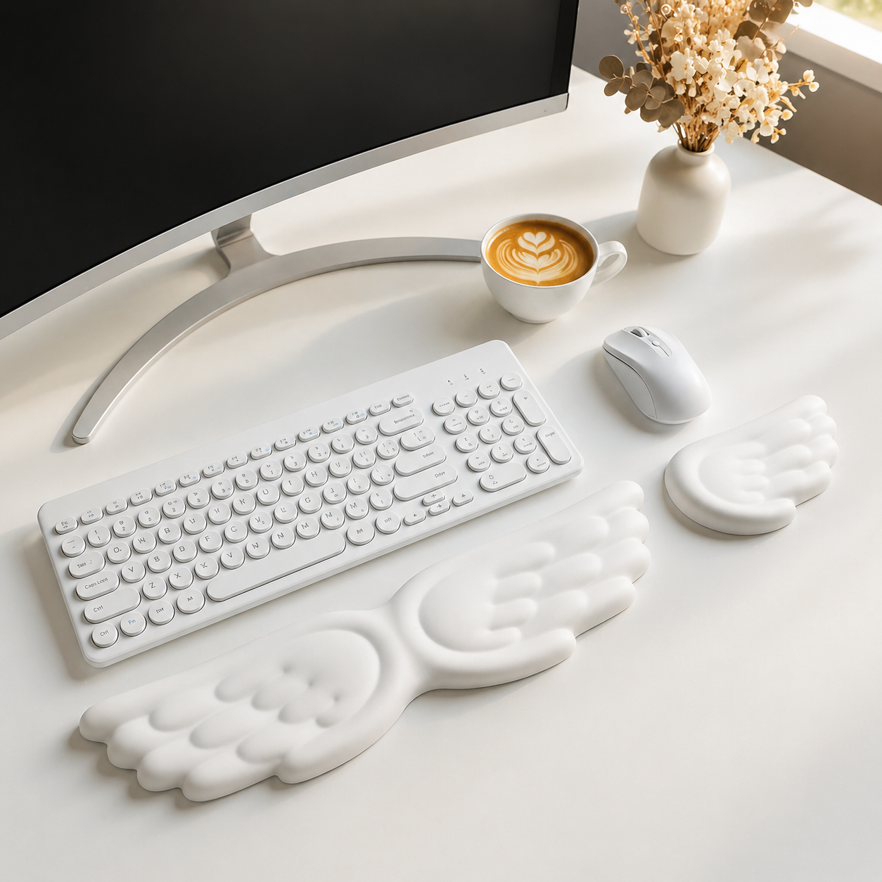 Ergonomic Wrist Rest Set for Keyboard & Mouse