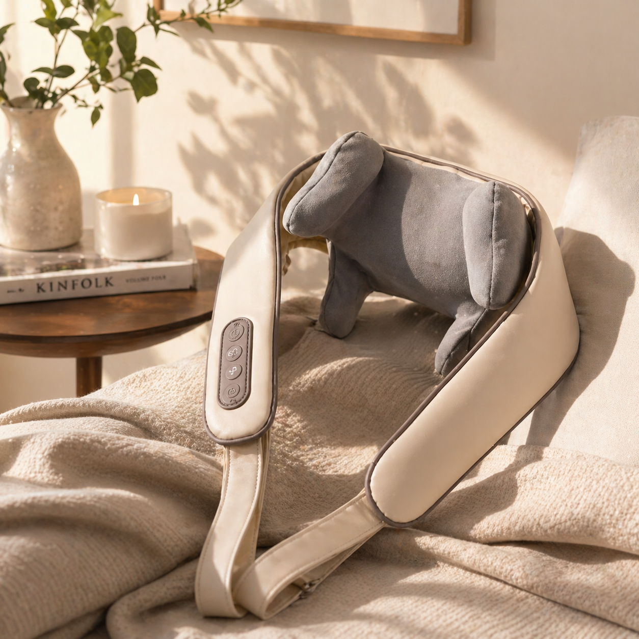 Wireless Neck & Shoulder Massager for Deep Pain Relief
