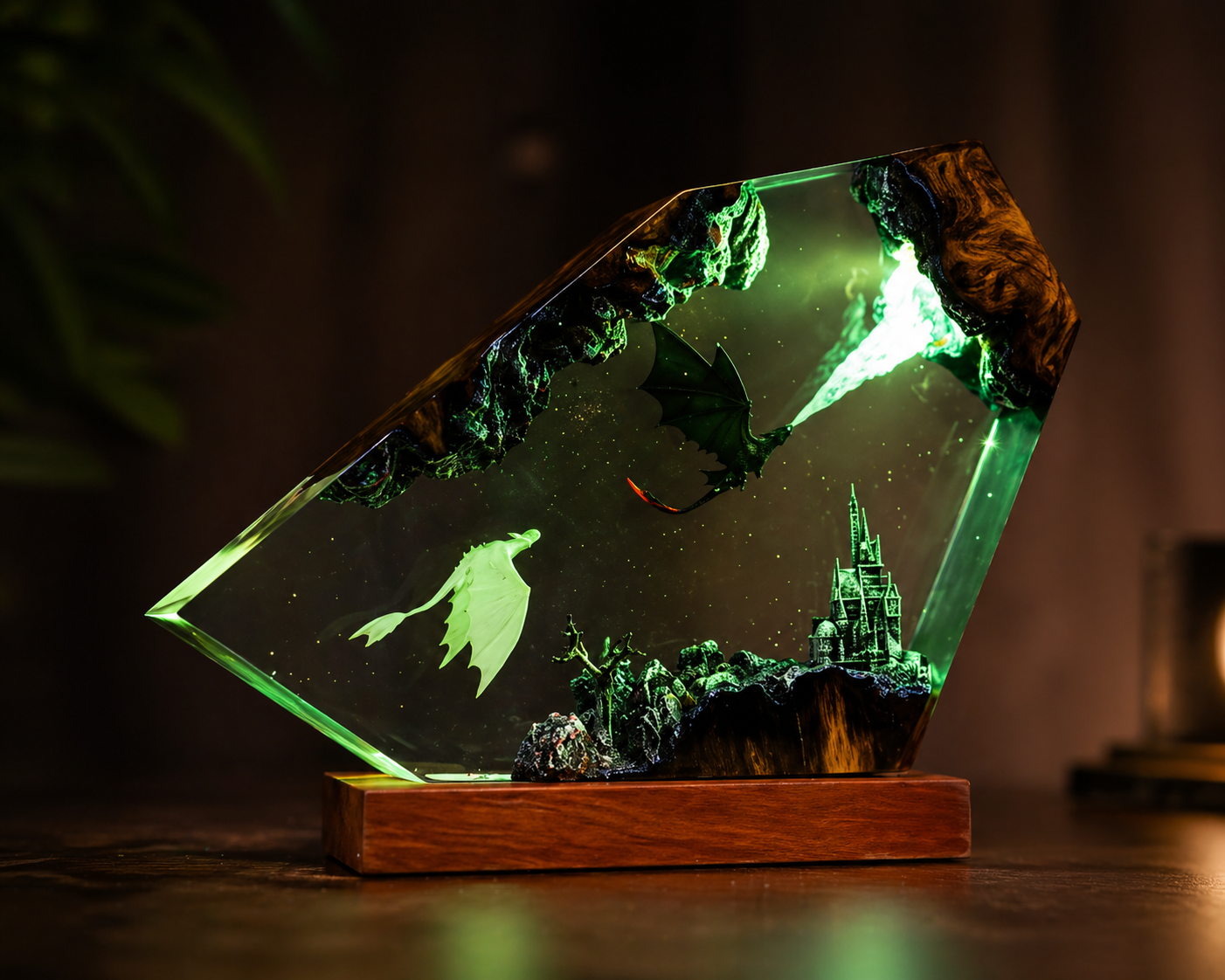 Fantasy Dragon Resin Lamp – LED Night Light