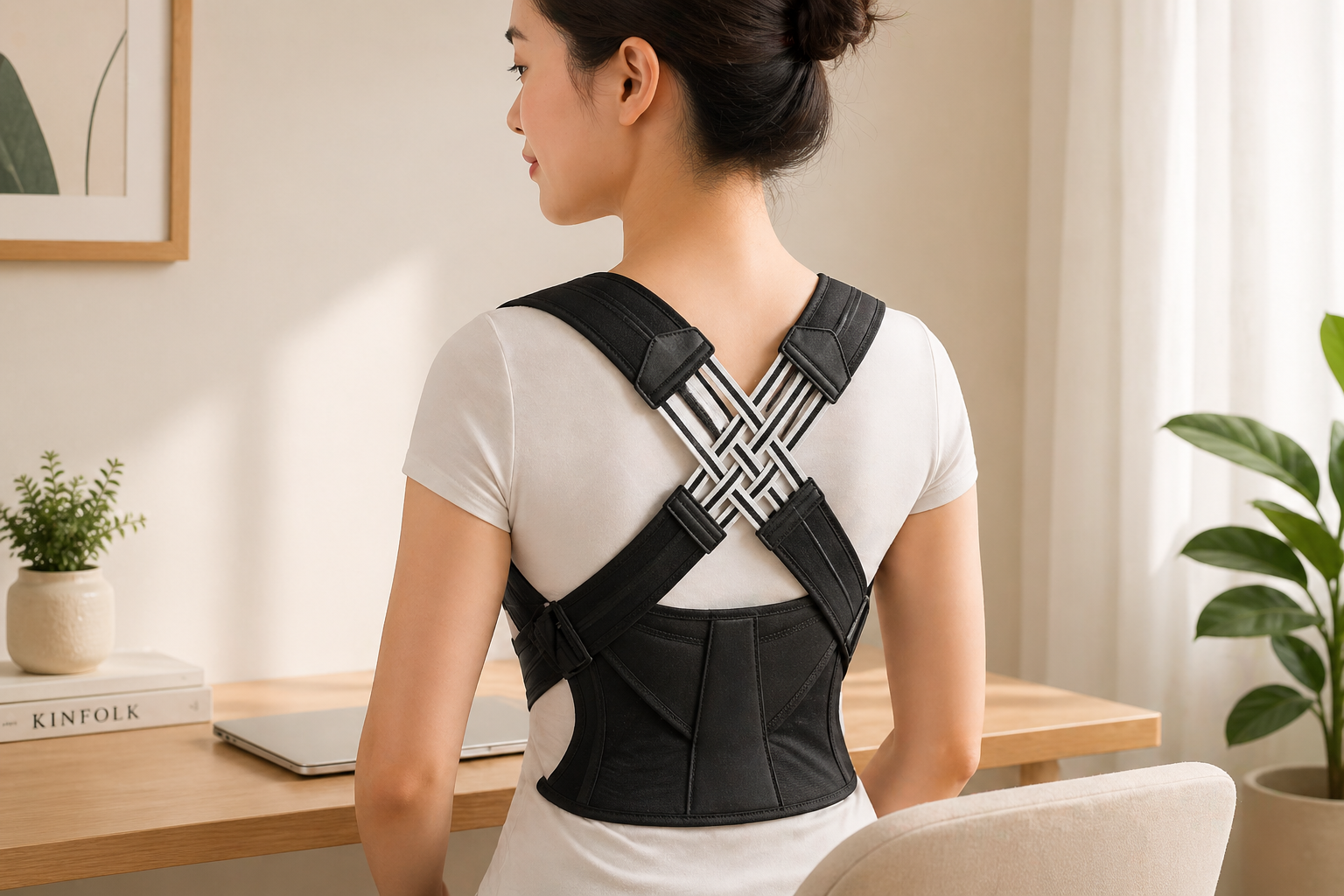 Adjustable Posture Corrector for Back Support & Alignment