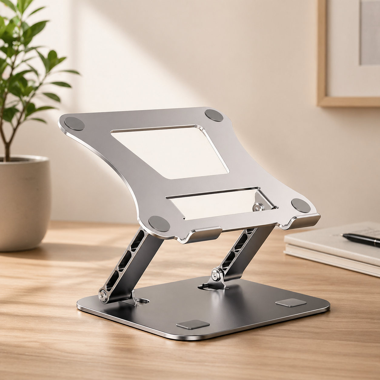 Adjustable Laptop & Tablet Stand – Ergonomic Aluminum Design