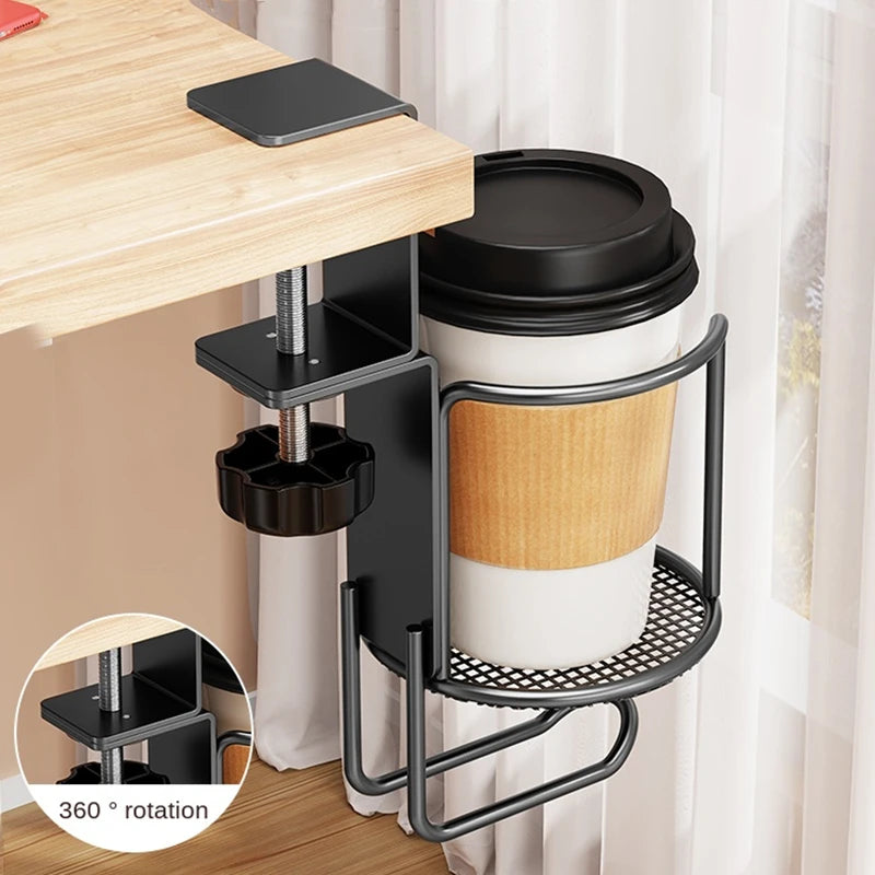 2-in-1 Desk Cup Holder & Headphone Hanger
