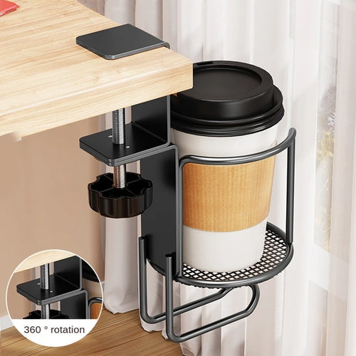 2-in-1 Desk Cup Holder & Headphone Hanger