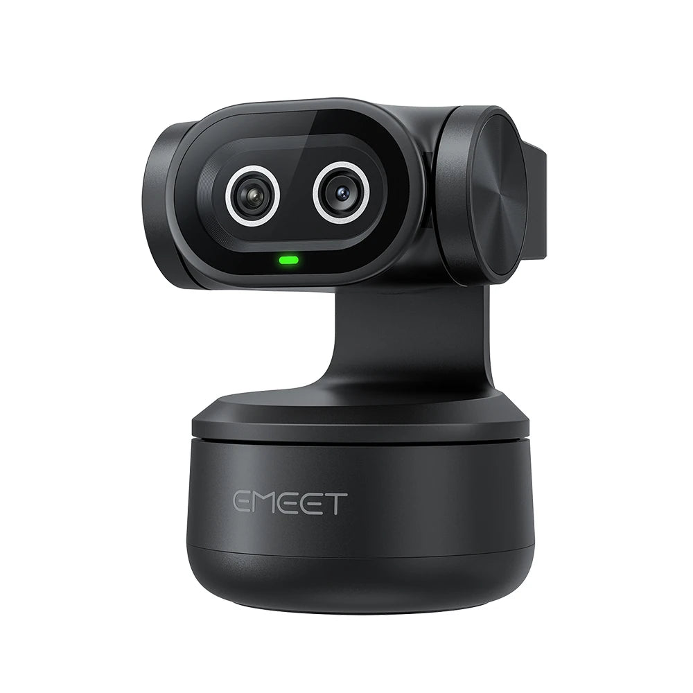 4K AI Tracking Webcam with Autofocus & Dual Cameras