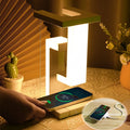 Floating Lamp with Wireless Charger – Modern Desk Light