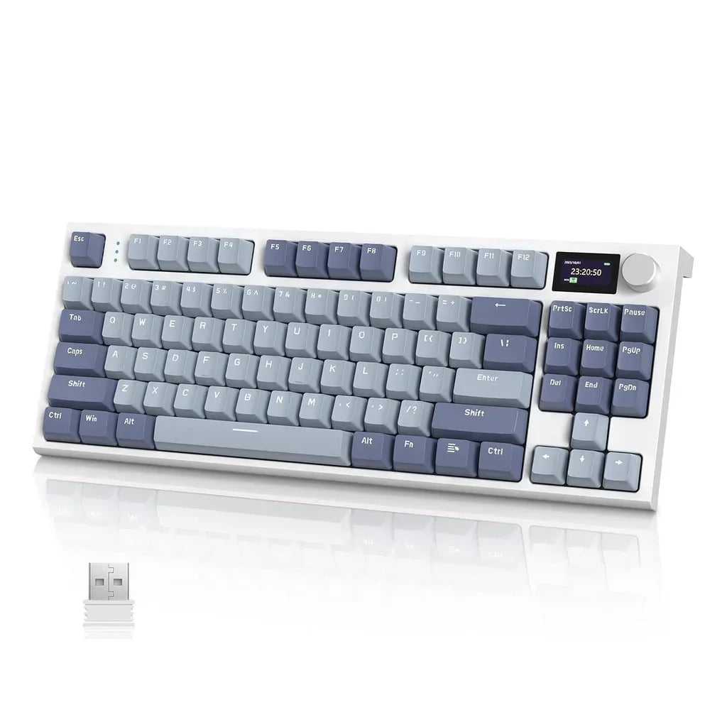 Wireless Mechanical Keyboard with Knob & Smart Display