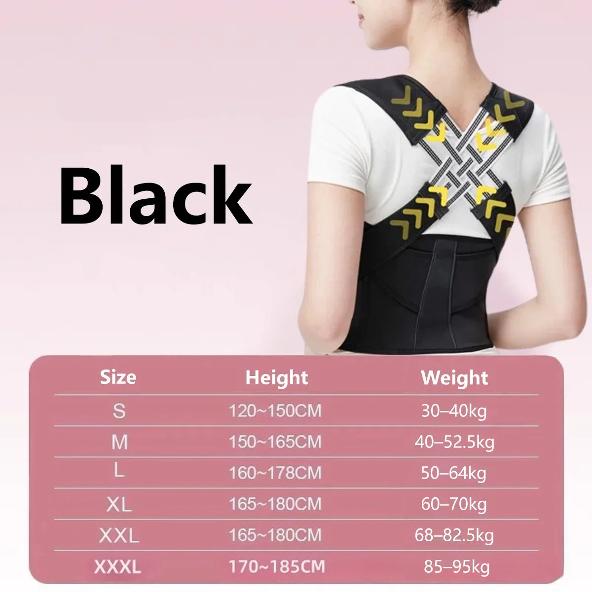 Adjustable Posture Corrector for Back Support & Alignment